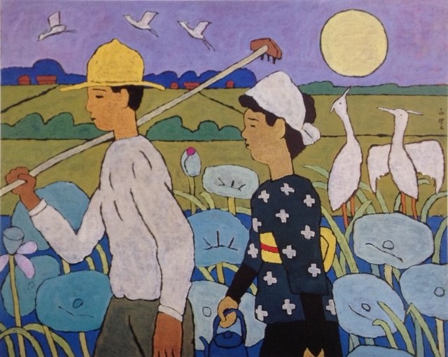 斎藤与里 蓮 油彩